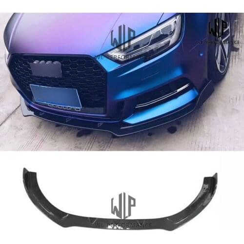 A3 S3 RS3 High quality Carbon fiber Front bumper Front lip splitter For Audi A3 S3 RS3 Style Sedan Car styling