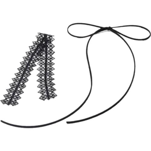 1pc Elegant Lace Necklace Choker Simple Fashion Lace Decor Choker Necklace Charm Jewelry Accessories For Women Party Dress Up