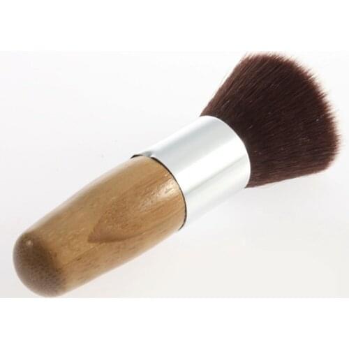 1pc Wood Handle Flat Top Brush Buffer Cosmetic Makeup Brushes Eyeshadow Foundation Powder Concealer Brush Basic makeup Tool new