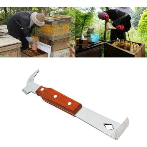 1Pcs Bee Tools Stainless Steel Thumb Type Bee Honey Knife Bee Hive Scraper Beekeeping Bee Scraper Cut Multifunction Bee Tools