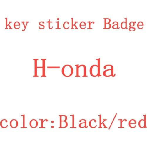 20 pcs Black Red Color Car Key Shell Emblem Symbol Sticker Logo For H-onda