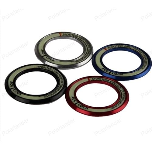 3D Car Styling Glow Decoration Key Ring Hole Sticker Lumunous Ignition Switch Cover Decal Circle for Toyota rav4 2015