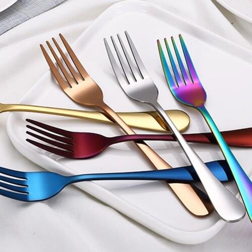 4Pcs Durable Cutlery Set Silverware Stainless Steel Flatware Set Elegant Dinner Fork Spoon Knife