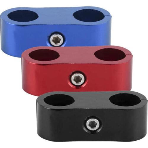 4AN Hose Separator Clamp Clip Fuel Oil Pipe Connector Adapter Aluminum Alloy Tube Fitting