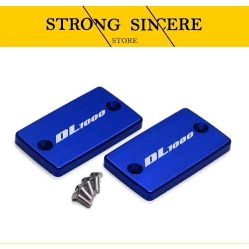 Motorcycle Accessories For Suzuki DL1000 V-STROM 1000 2003-2009 2012 Brake Fluid Fuel Reservoir Tank Cap Cover five colors