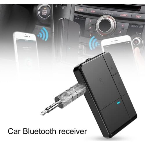 Car Bluetooth Receiver Bluetooth 5.0 Receiver Handfree 3.5mm Jack Portable AUX Audio Adapter for Car Speaker Phone Headphone
