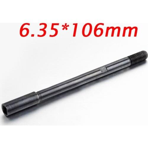 Free Shipping 6.35*106mm RC Boat Hard Shaft End Spare Parts Length 106mm Diameter 6.35mm