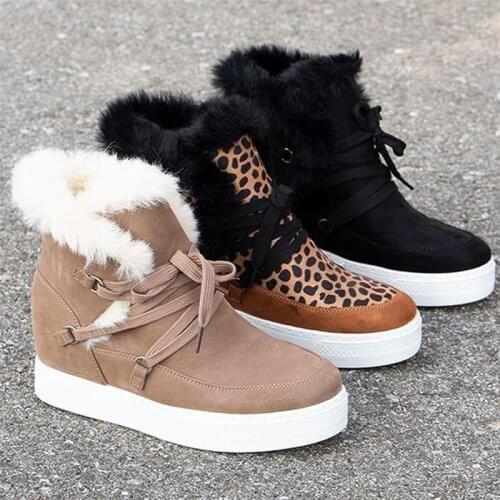 Booties Female Winter New Plus Velvet Warm Short Tube Cotton Boots British Style Personality Side Zip Wild Woman Shoes New