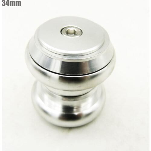 Sealed bearings 34 mm aluminum polished folding bike racing bike headset