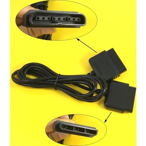 JCD Game Controller Extension Cable Cord Wire For Sony Playstation PS2 Black