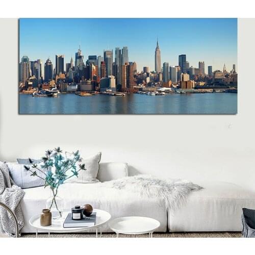Landspace Canvas City Painting Picture Modern New York Wall Art For Living Room Home Decoration Poster and Prints No Frame