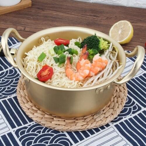 Yellow aluminum material Instant noodle pot