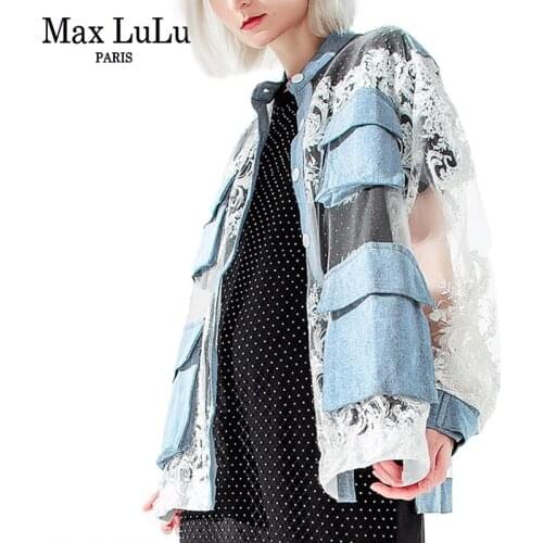 Max LuLu Womens Denim Shirts