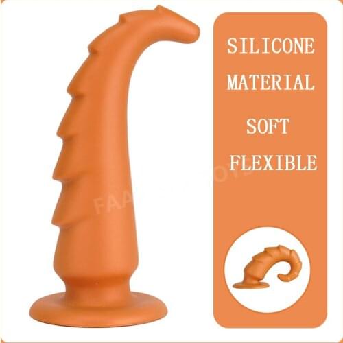 Soft Anal Butt Plug Dildo Huge Silicone Anal Plug With Suction Cup Adult Erotic Sex Toys For Women Men Anus Prostate Massager