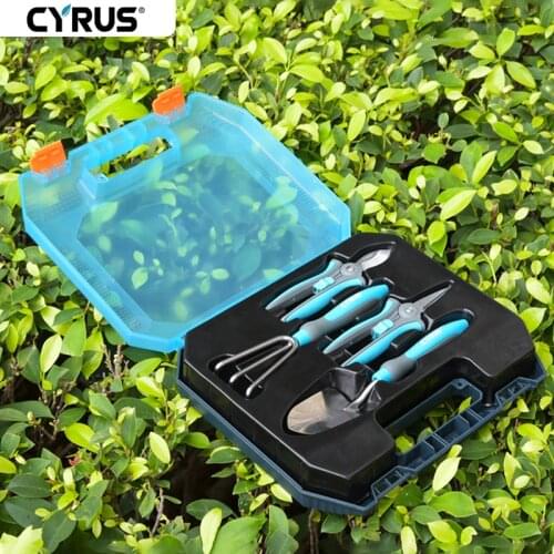 Garden Tool Set 4 Pcs Organizer For Gardening Tools Storage Transplant Trowel Cultivator Garden Shears Hand Mini