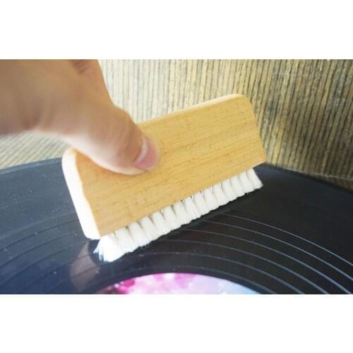 Genuine Goats Hair Vinyl Record Cleaning Brush--Anti Static