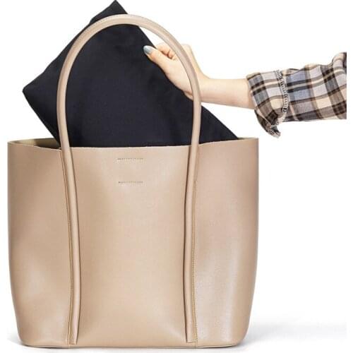 OUSSON Hot Sale Women Fashion Leisure Large Capacity Shoulder Bag Ladies Soft Leather Commuter Tote Bag