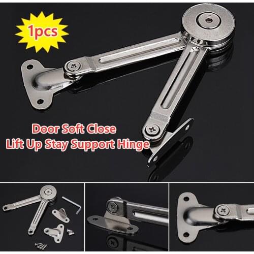 Zinc Alloy Kitchen Cabinet Cupboard Door Lift Up Strut Lid Flap Stay Support Alloy Hinge Support Wardrobe/Cupboard Machinery