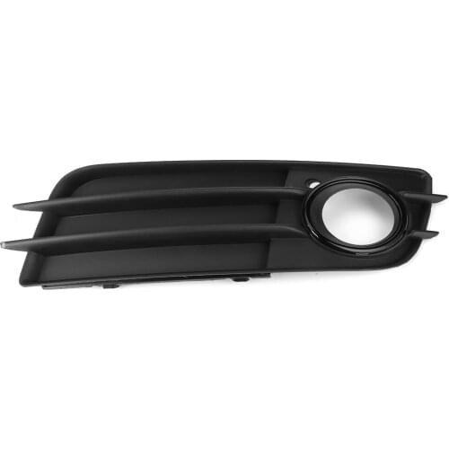 Right Fog Light Lamp Bulb Grille with Gloss Black Ring for A4L 2009-2012