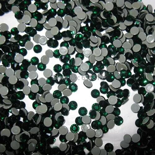 SS 16 emerald color effects hotfix rhinestone by China post air mail free shipping with 1440 pcs each pack