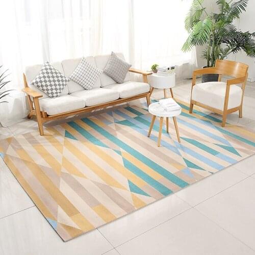 Light luxury imported wool plus silk living room coffee table carpet bedroom full bedside room can be customized