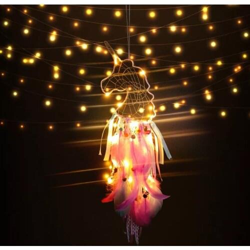 Unicorn Party Decoration Night String Led Lights Lamps Wall Home Ornament Unicorn Birthday Party Supplies Kids Girls Favor