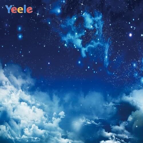 Starry Sky Star Cloud Night Dreamy Baby Portrait Custom Vinyl Backdrop Photography Background For Photo Studio Photophone Shoot