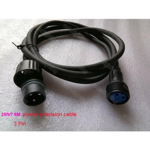 40 sets 25"/7.6M Length waterproof stage lighting power cable light projector DMX cable christmas lights outdoor dmx