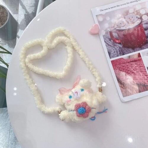 Knitting Silicone Anime Bear Cover For Airpods With Strap Anti-lost For Outside Activity