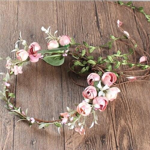 Women Boho Flower Floral Hairband Headband Crown Party Bride Wedding Beach Pop