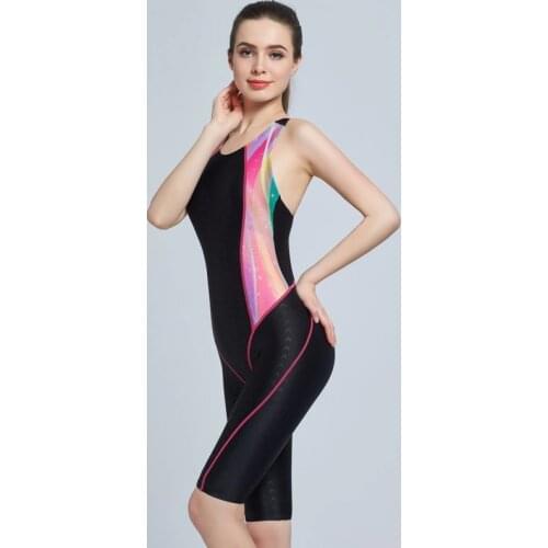 Woman Neoprene Conjoined Diving Suit One Piece Short Sleeve Bodysuit Wetsuit