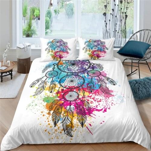 Luxury 3D Dreamcatcher Print 2/3Pcs Kids Bedding Set Comfortable Adult Child Duvet Cover Pillowcase Home Textile Queen/King Size