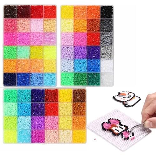 2.6mm 24/48colors Hama beads Education Iron beads 5mm Beads 100% Quality Guarantee perler Fuse beads diy toy