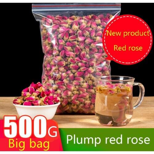 2021 Natural dried pink rose buds flower tea rose buds organic 100g/300/500g pack girl women gift wedding decoration