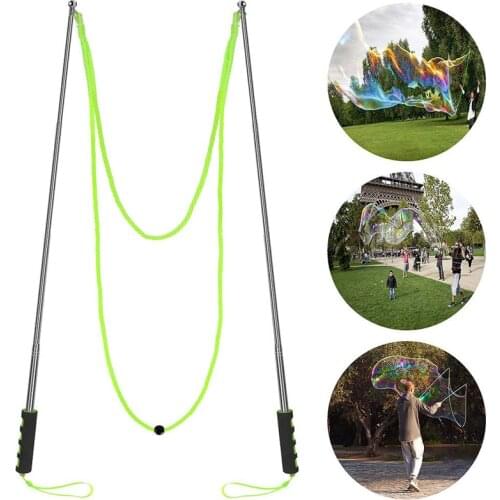 24.5CM Big Size Adjustable Outdoor Bubble Toys Long Bubble Machine Gun Bar Sticks Without Water Shape For Kids Soap Bubble Toy