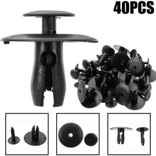 40Pcs/Set Engine Cover Sound Insulation Cotton Leaf Clip For Peugeot 107 207 307 407 308 607 508 3008 For Citroen C1 C2 C3 C4 C5