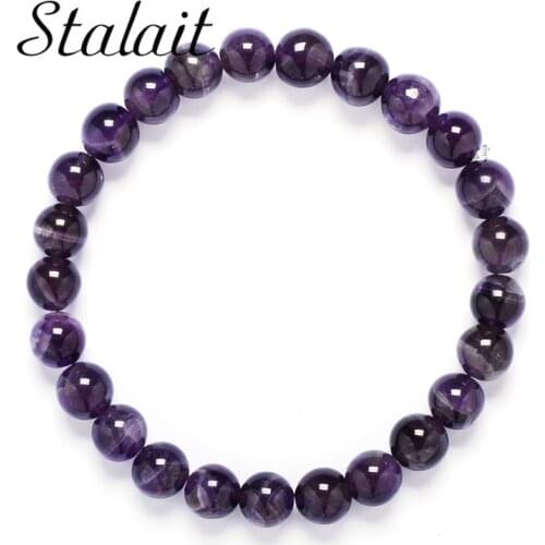 8mm Purple Green Onyx Stone 23Pcs Natural Stone Bracelet Bead Bracelet Emperor Stone Bead Strand Bracelets