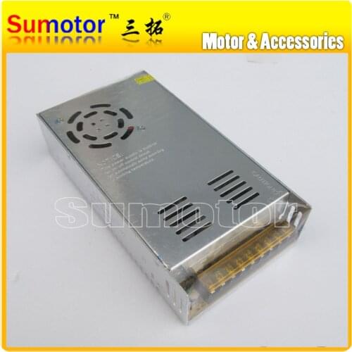 AC to DC 24V 15A power supply switch control, Electric adapter, Input 100~240V, 50/60Hz, Output 24V, 15A, monitor/ DC motor