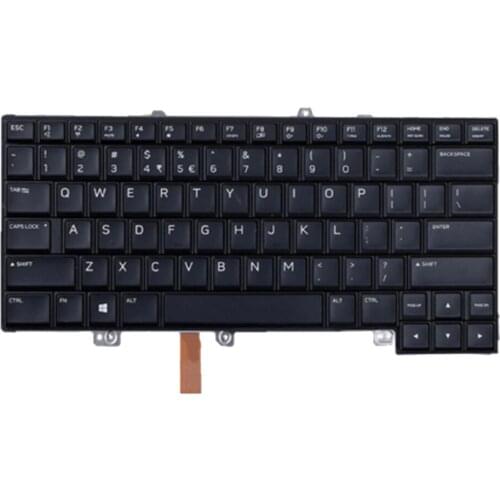 Black Replacement US English Computer Keyboard UI Layout for DELL Alienware 15 R3 Laptop Replacement Keyboards