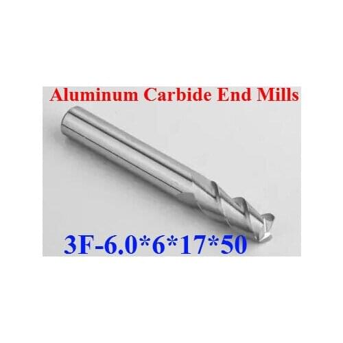 CNC tool TAPC tungsten alloy milling cutter special flat aluminum alloy cutter aluminum alloy milling cutter 3F*6.0*6*17*50