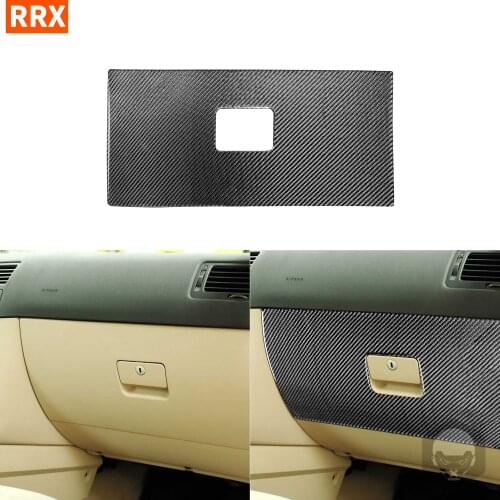 For Volkswagen VW Golf 4 MK4 1999-2004 Black Carbon Fiber Styling Stickers Co-Pilot Interiors Glove Box Covers Car Accessories