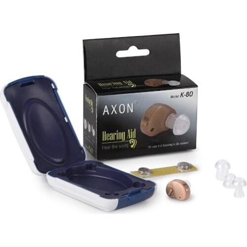 K-80 Mini Hearing Aid In-ear Hearing Aid Portable Invisible Sound Enhancement Amplifier Adjustable Tone Digital Ear Care Aids