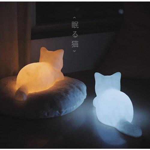 Cats good night atmosphere light glue cat night light night owl ins net red gift shooting props ornaments night light
