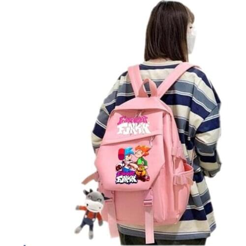2021 new Anime Friday Night Funkin Backpack For Teenagers Girls Boys Waterproof shoulder travel bag oxford School Bags Bookbag