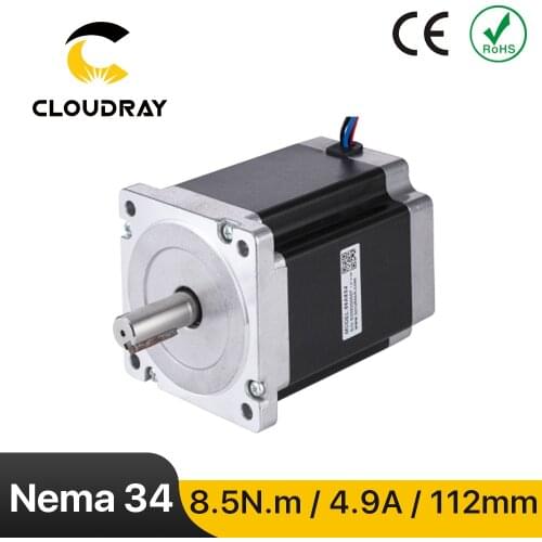 Nema 34 Stepper Motor 86mm 8.5N.m 4.9A（34CS85EK-490）4-lead Cable Stepper Motor for CNC engraving milling machine