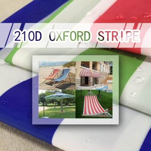 1M*1.5M Printing Oxford Fabric Waterproof Colorful Striped Cloth For Canopy Fabric.Sunshade,Awning,Carport.Beach Chair Fabric