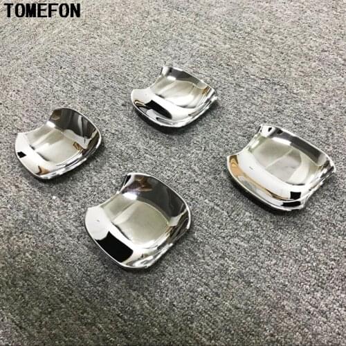 TOMEFON 4PCS Auto Exterior Styling For Toyota Camry XV70 2018 2019 For 4doors Car ABS Chrome Door Handle Bowl Frame Trim