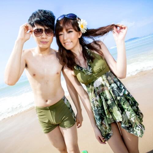 Women Girls Sequins Tankini Top+Shorts Halter Padded Ruffle Swimsuits Cover Up Deep V Dress Beachwear