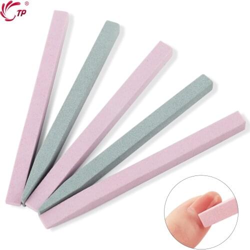 TP 5 pcs/set Nail Art Scrub Stone Files Dead Skin Cuticle Remover Trimmer Buffing Buffer Manicure Pedicure Salon Tool kit