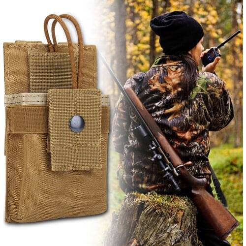 Outdoor Multifunctional Walkie-talkie Bag Tactical Vest Accessory Bag Molle Large Clip System Belt Bag